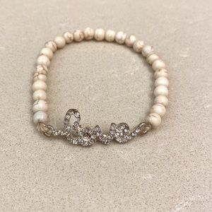 Beaded love bracelet - never worn